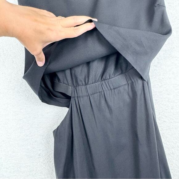 Helmut Lang Womens Black Sleeveless Side Cutout Layered Sheath Dress 0 Cocktail - Picture 5 of 16